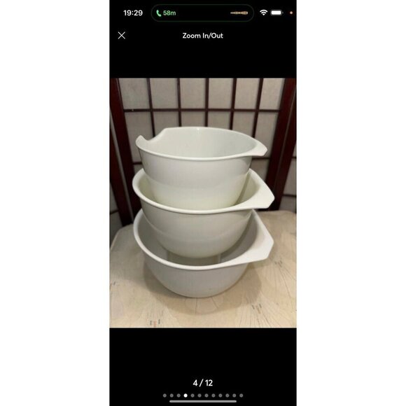 Mixing bowls 14 18 20 Liter Plastic Lot of 3
